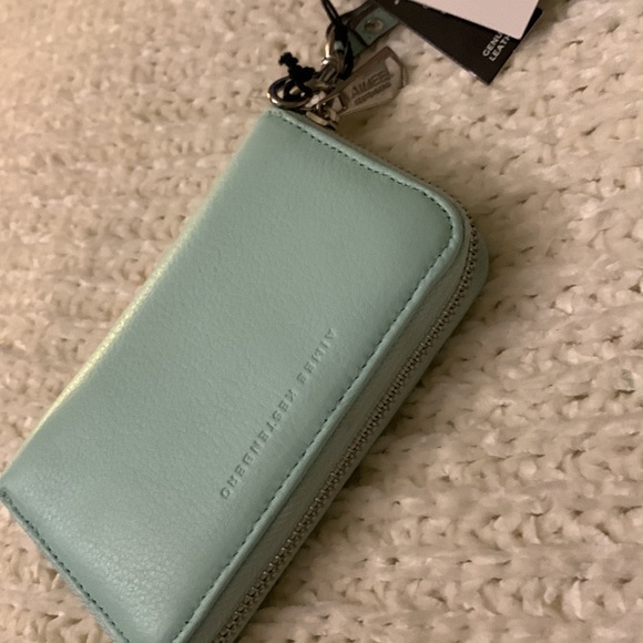 Aimee Kestenberg mint zippered wallet wristlet - Picture 9 of 9